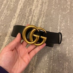 Double G Gucci Belt Size 80 Women’s